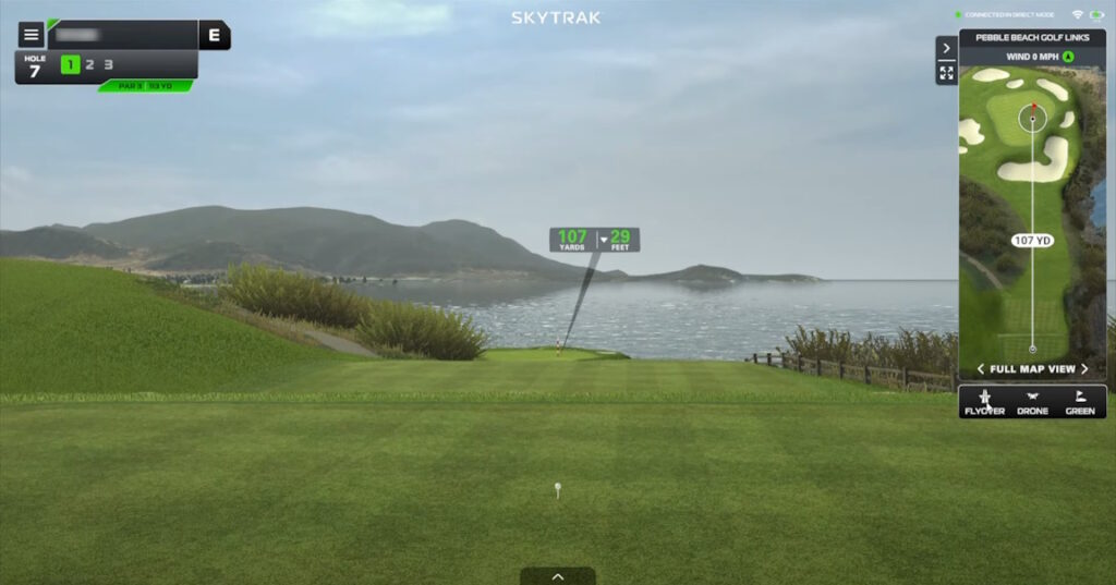 SkyTrak Course Play - Pebble Beach Sample 1